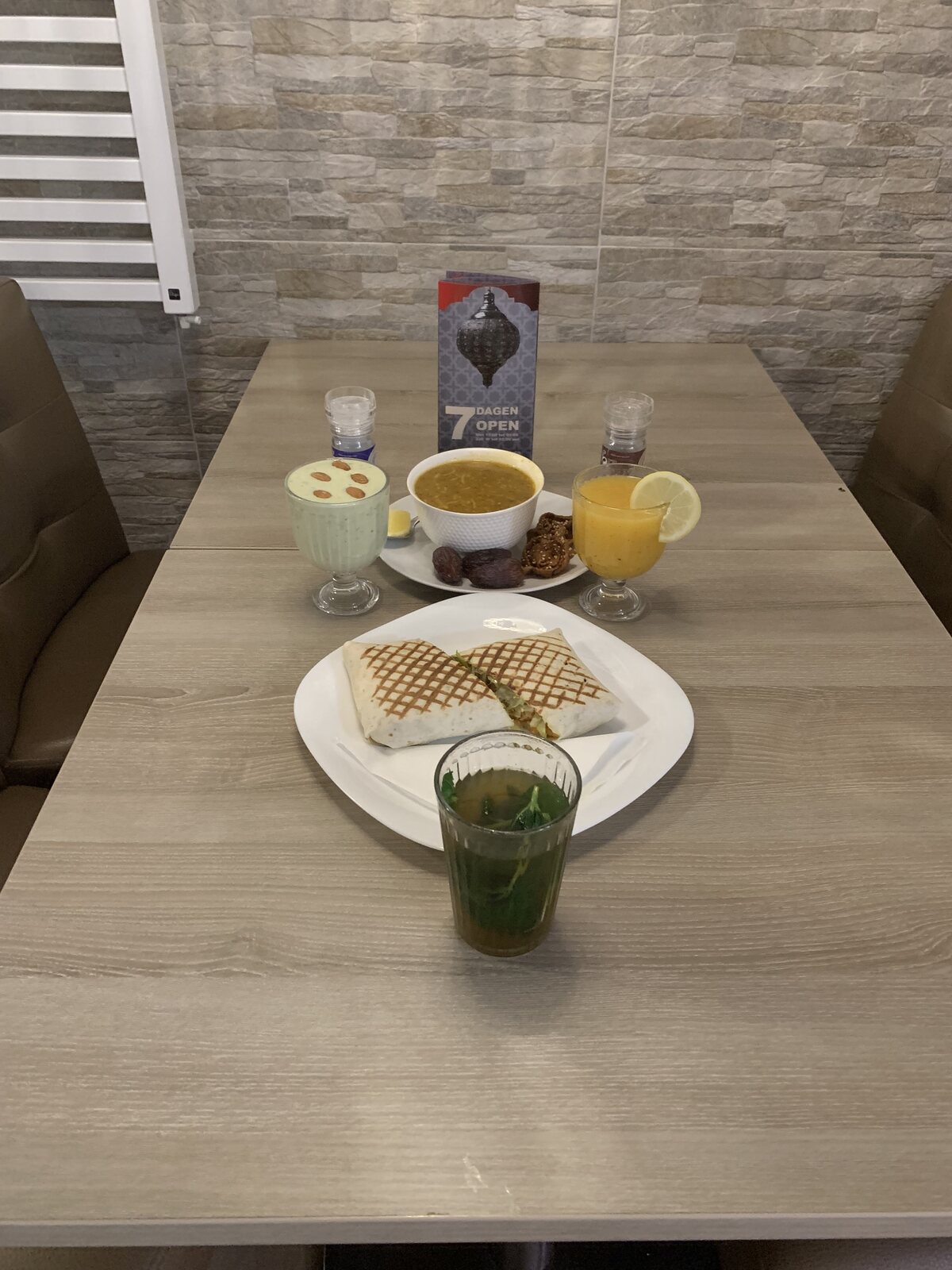 Gegrilde taco / panini, vers bereid