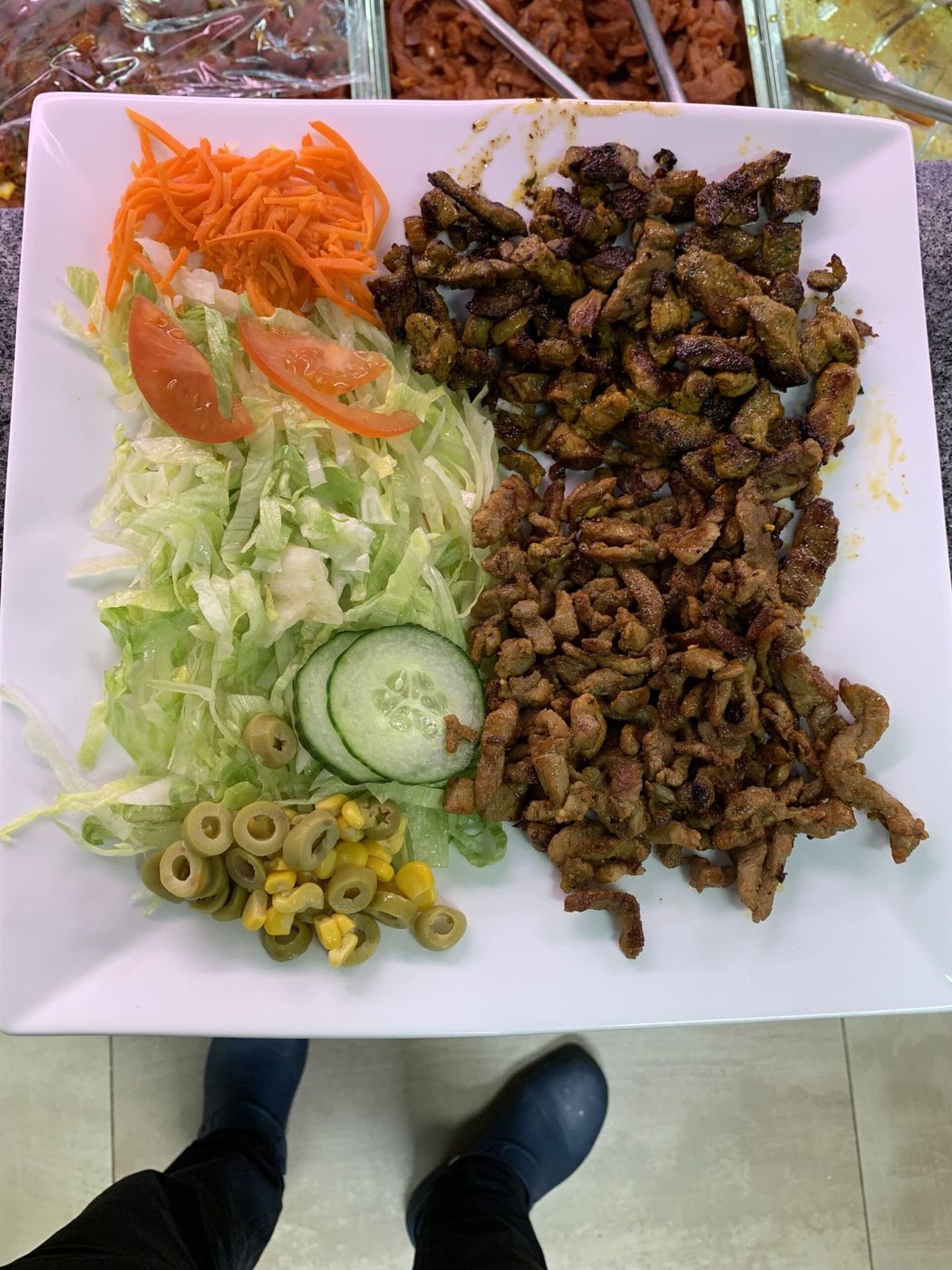 Royale grillschotel met verschillende soorten vlees